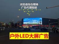 沧州市解放路天宝购物中心户外LED大屏广告